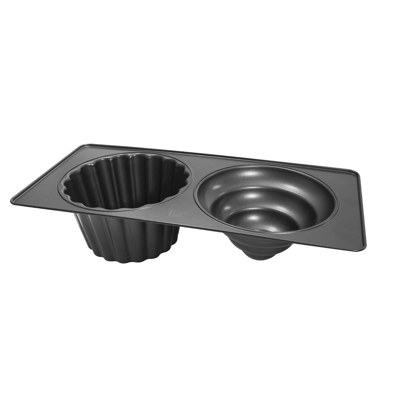 Baker's Secret 2cup Giant Cupcake Pan - Carbon Steel Pan for Giant Cupcake Nonstick Coating Easy Release Dishwasher Safe DIY Baking Supplies - Essentials Collection